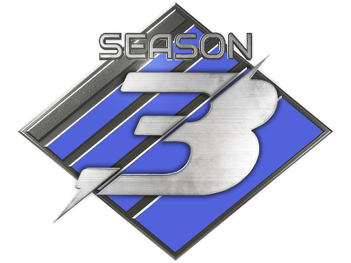 Premier Season Three Medal · 10,000 - 14,999 · 100-124 wins