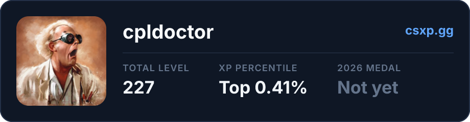 csxp.gg badge for this player