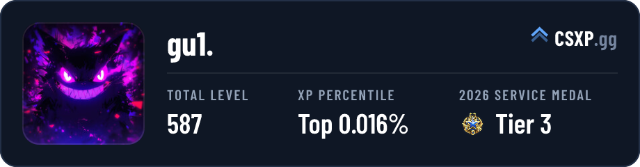 csxp.gg badge for this player
