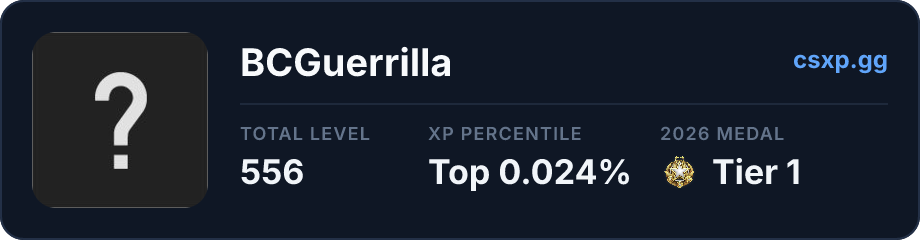 csxp.gg badge for this player