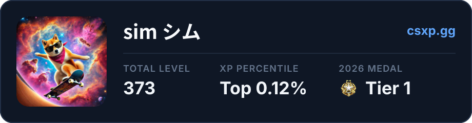 csxp.gg badge for this player