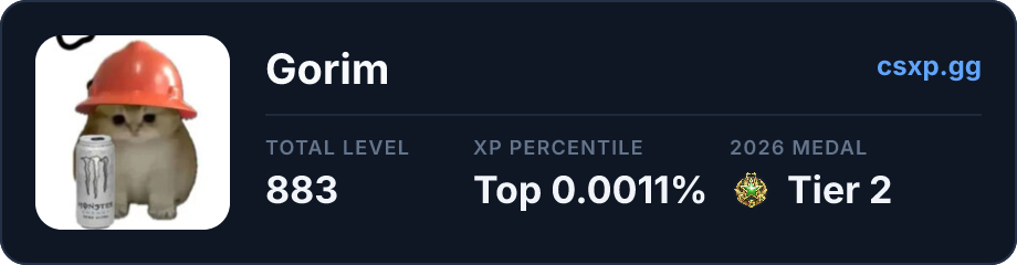 csxp.gg badge for this player