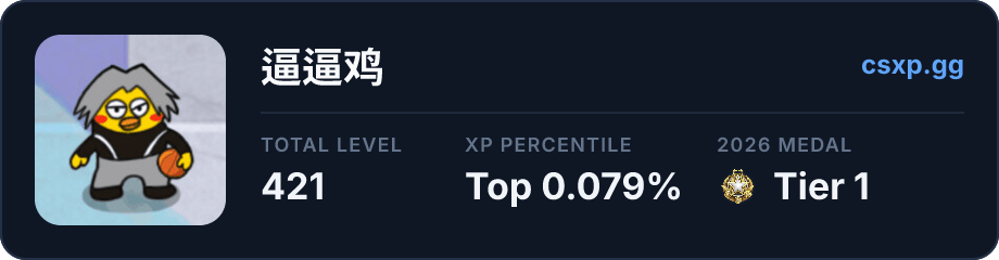 csxp.gg badge for this player