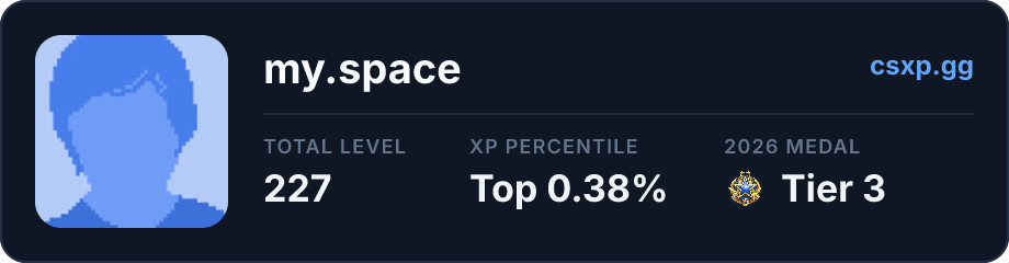csxp.gg badge for this player