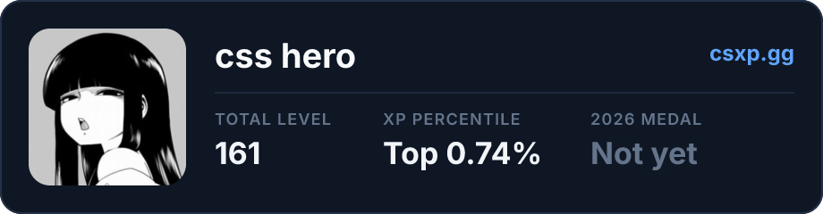 csxp.gg badge for this player