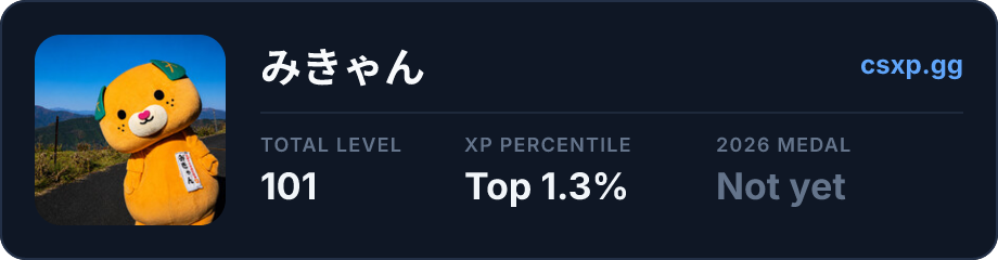 csxp.gg badge for this player