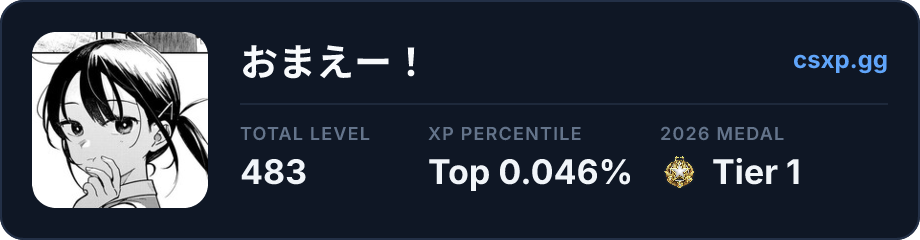 csxp.gg badge for this player