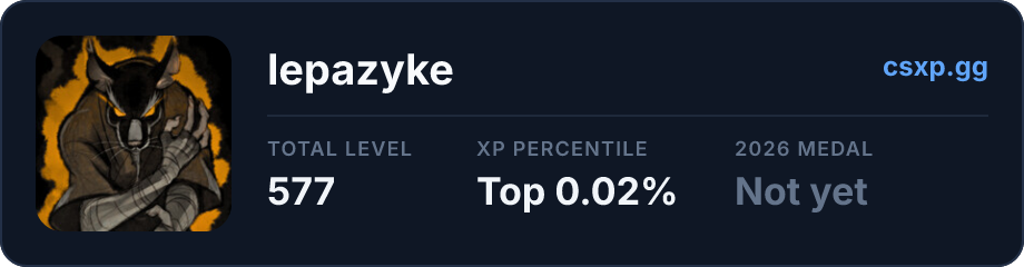 csxp.gg badge for this player