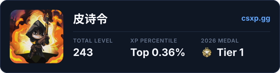 csxp.gg badge for this player