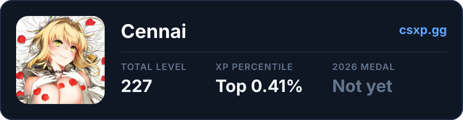 csxp.gg badge for this player