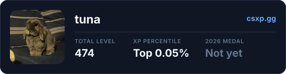 csxp.gg badge for this player