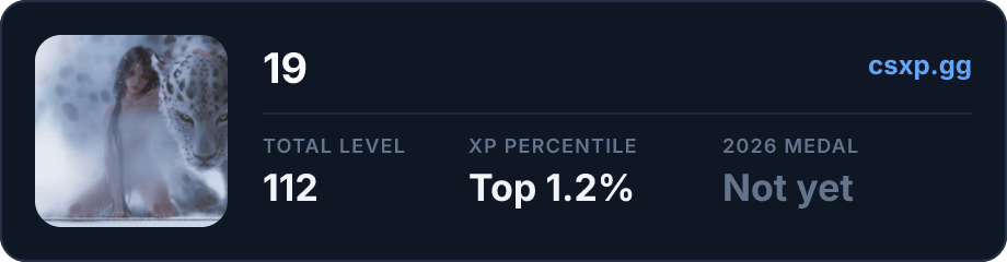 csxp.gg badge for this player