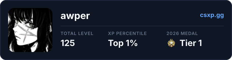 csxp.gg badge for this player