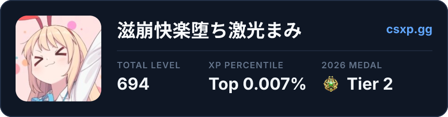 csxp.gg badge for this player