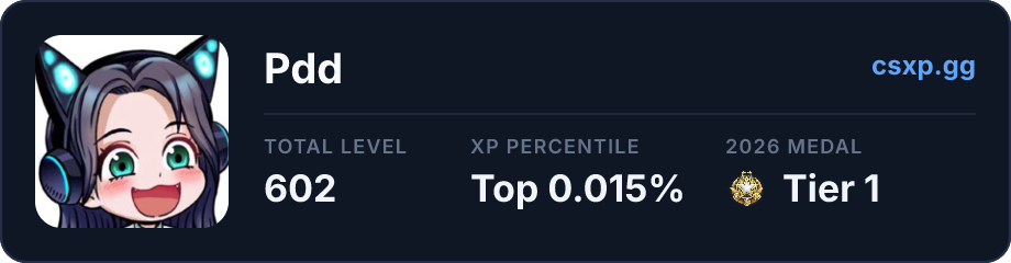 csxp.gg badge for this player