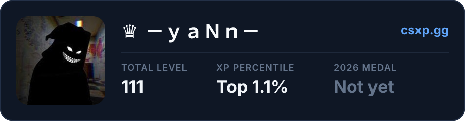 csxp.gg badge for this player