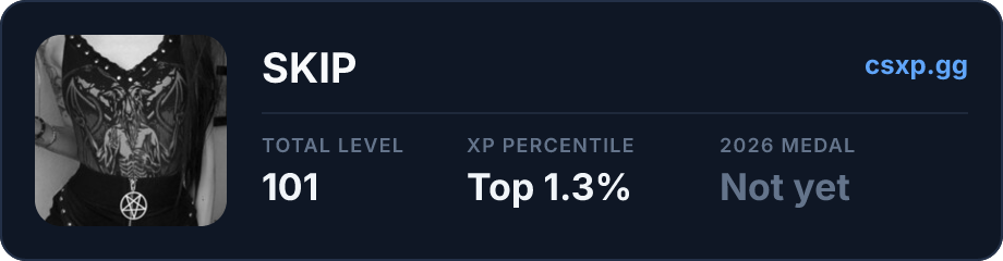 csxp.gg badge for this player
