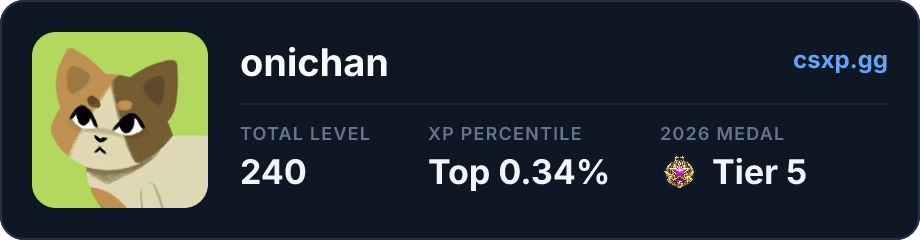 csxp.gg badge for this player
