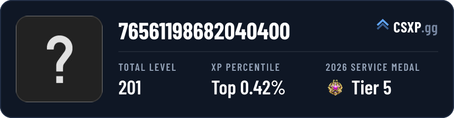 csxp.gg badge for this player