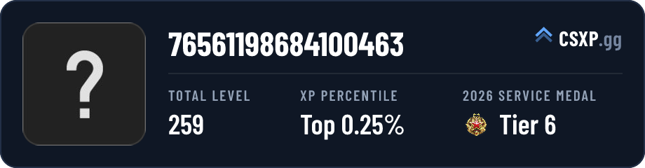 csxp.gg badge for this player