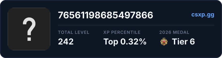 csxp.gg badge for this player