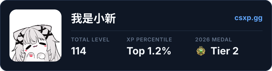 csxp.gg badge for this player