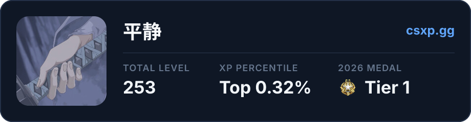 csxp.gg badge for this player