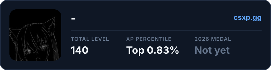 csxp.gg badge for this player