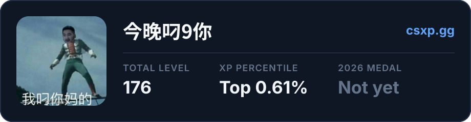 csxp.gg badge for this player