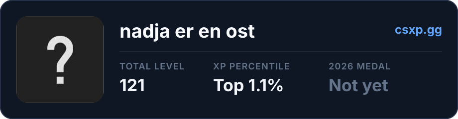 csxp.gg badge for this player