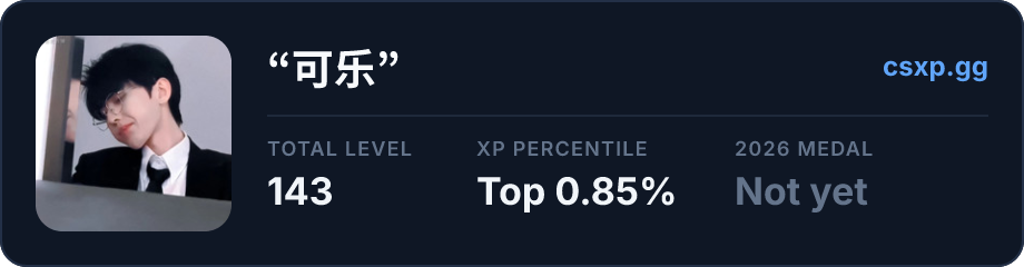 csxp.gg badge for this player