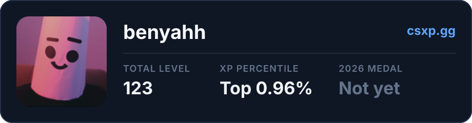 csxp.gg badge for this player