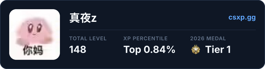 csxp.gg badge for this player