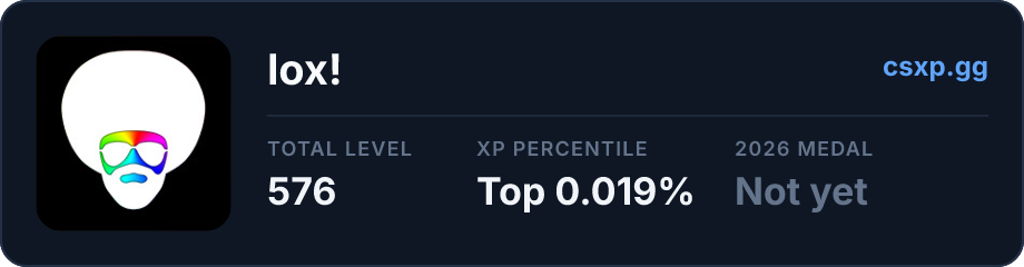 csxp.gg badge for this player