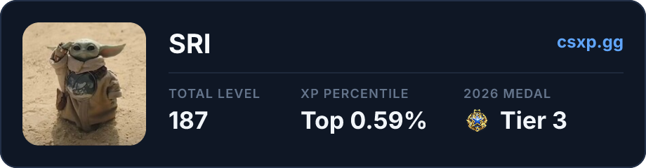 csxp.gg badge for this player