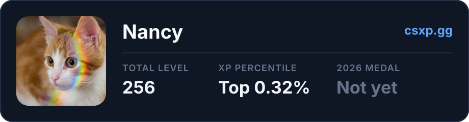 csxp.gg badge for this player