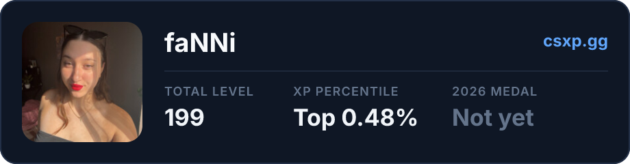 csxp.gg badge for this player