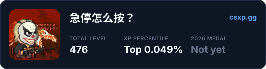 csxp.gg badge for this player