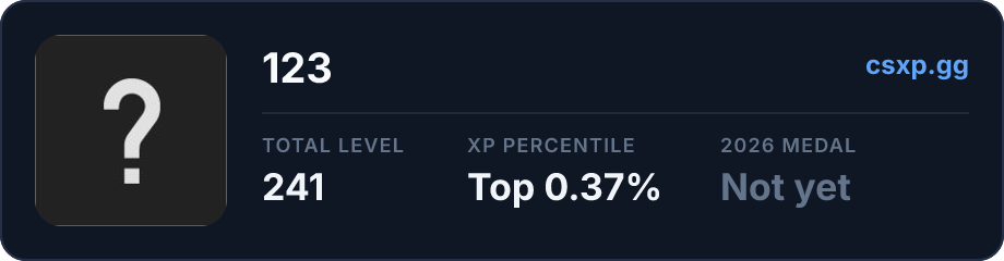 csxp.gg badge for this player