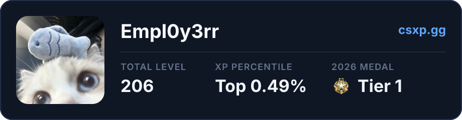 csxp.gg badge for this player