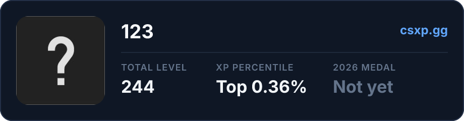 csxp.gg badge for this player