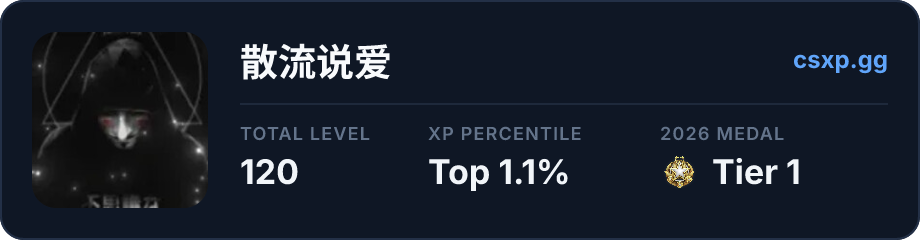 csxp.gg badge for this player