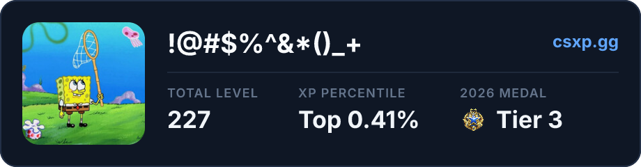 csxp.gg badge for this player