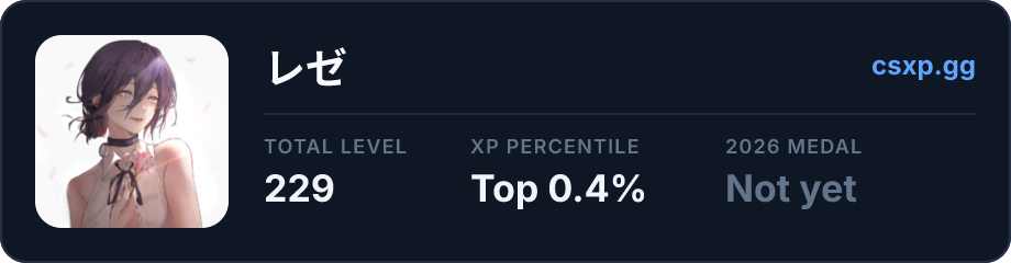 csxp.gg badge for this player