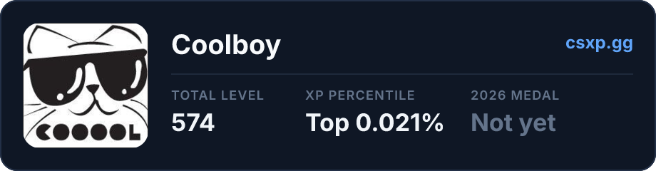 csxp.gg badge for this player