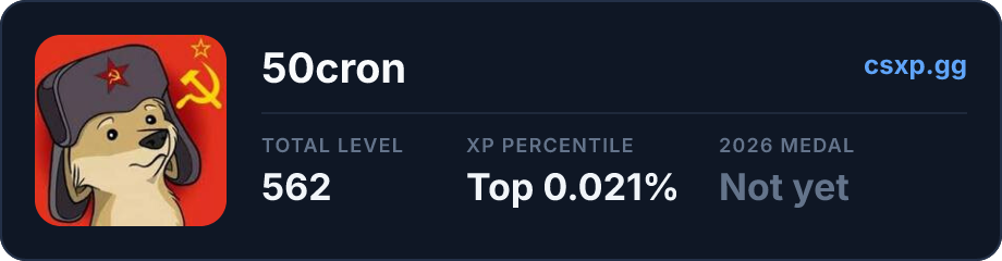 csxp.gg badge for this player