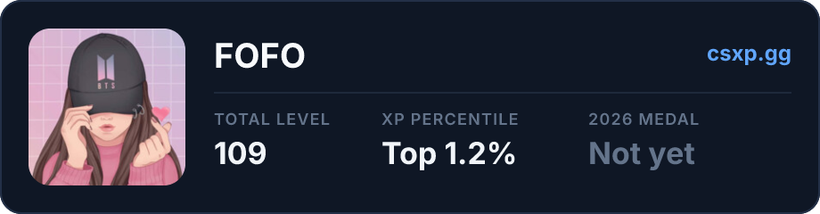 csxp.gg badge for this player