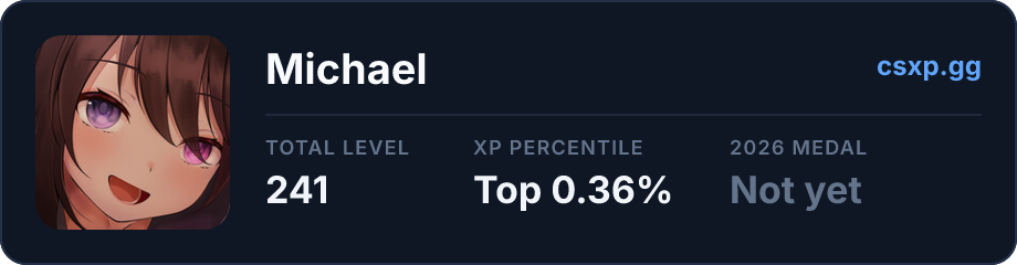 csxp.gg badge for this player