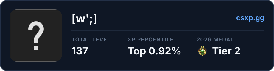 csxp.gg badge for this player