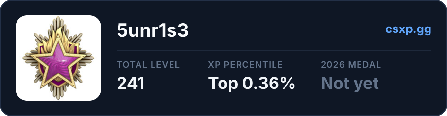 csxp.gg badge for this player